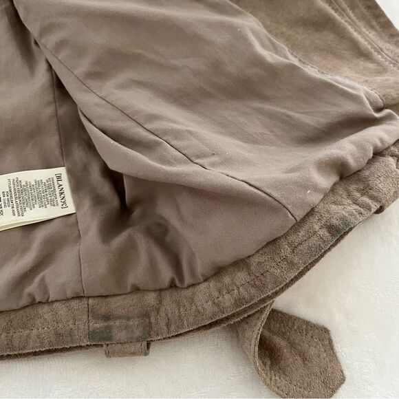 Blank NYC Sand Stoner Moto Jacket Genuine Suede, Size S - Picture 12 of 16